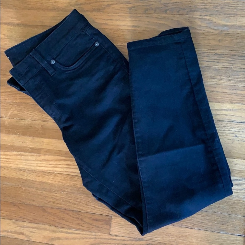 Loft - modern skinny jean- black and dark blue